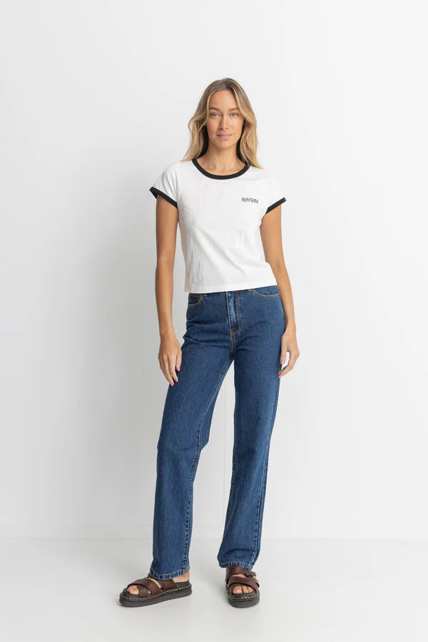 Rhythm Ringer T-Shirt - Vintage White