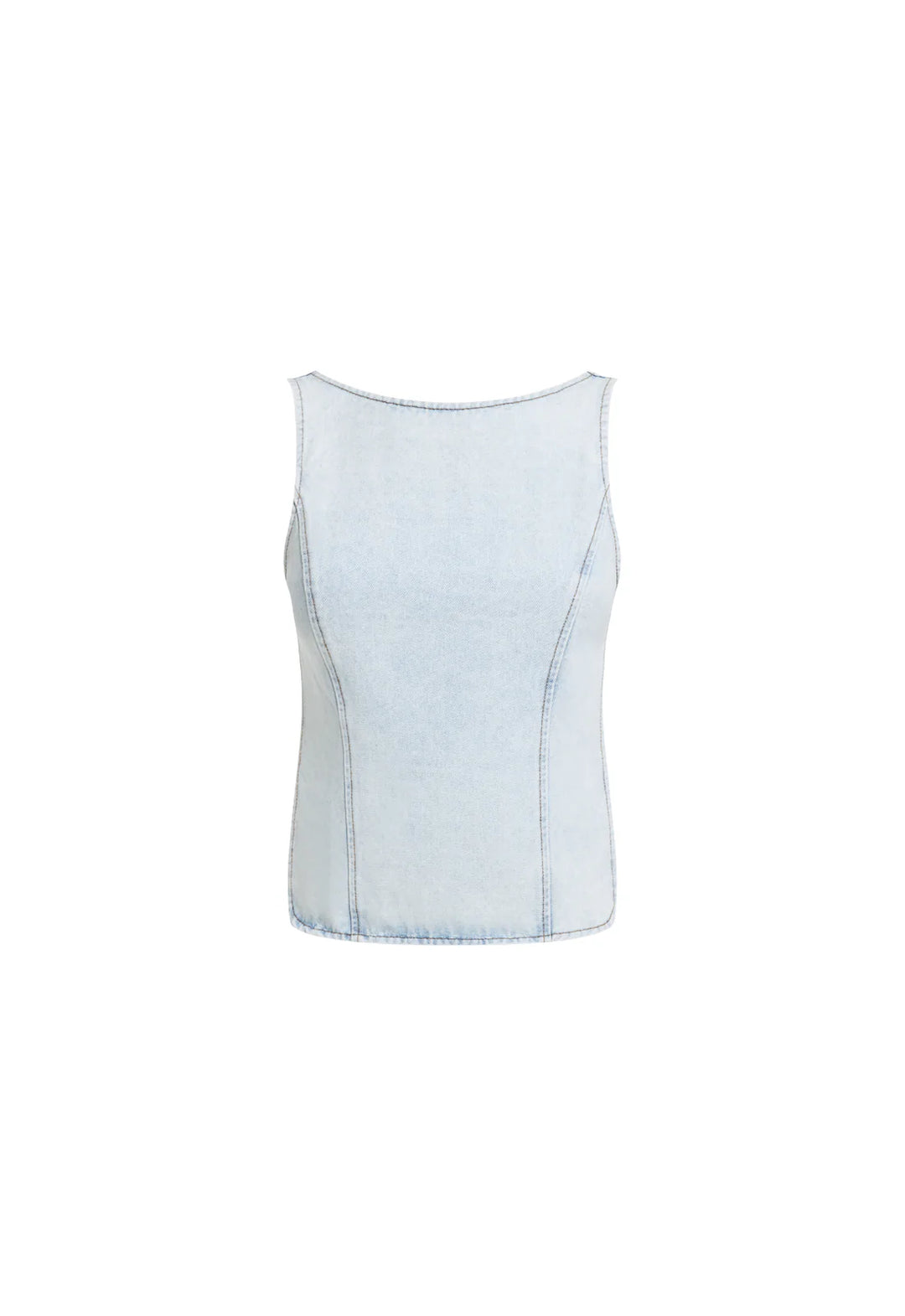 Lioness Rider Backless Top - Light Denim