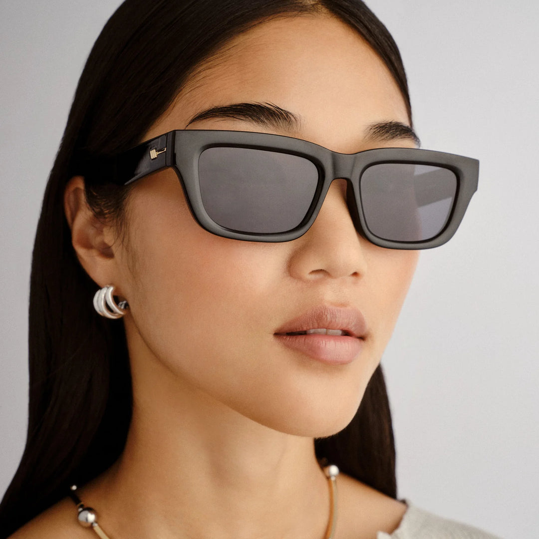 Le Specs Le Castle Sunglasses-Black