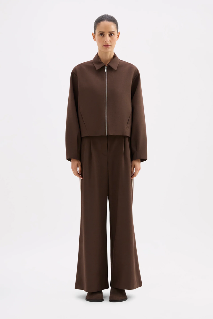 Nude Lucy Abigail Bomber - Walnut
