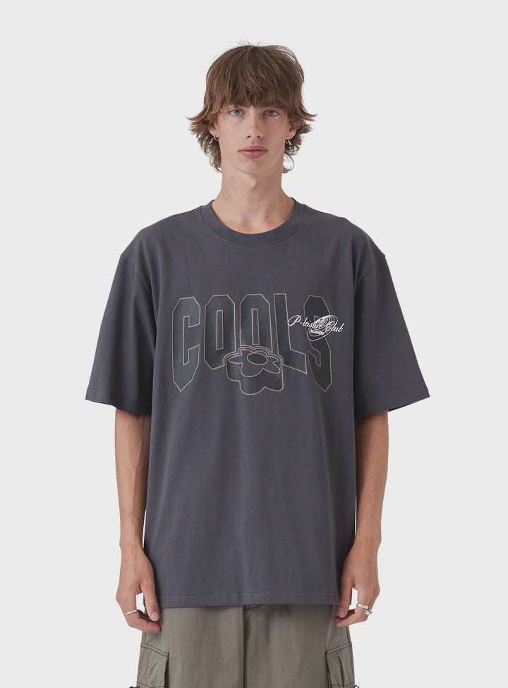Barney Cools College Tee - Washed Black