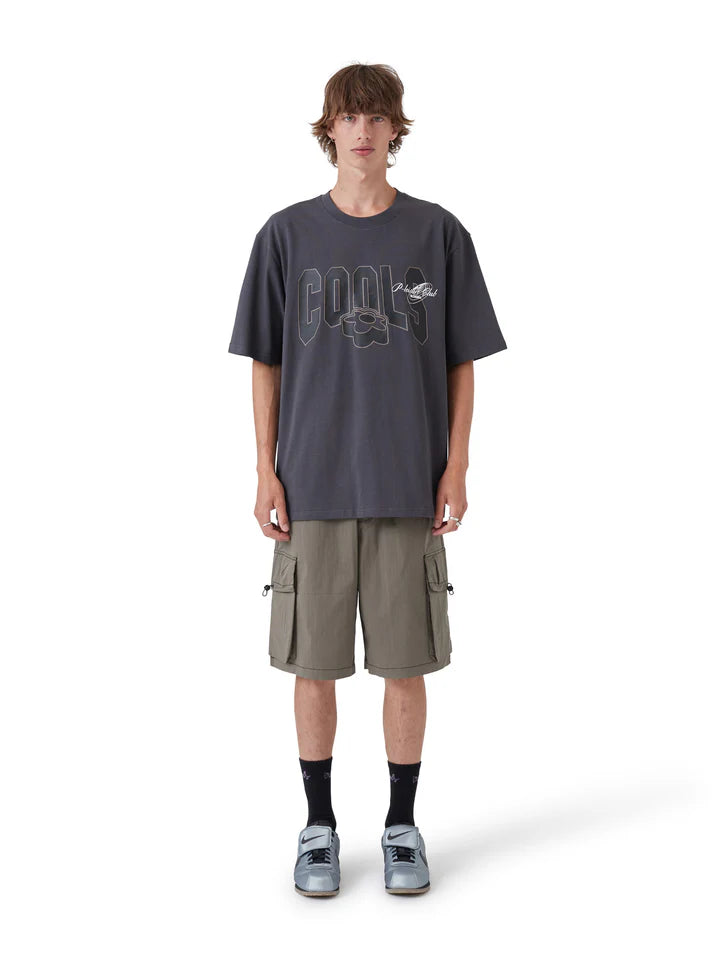 Barney Cools College Tee - Washed Black