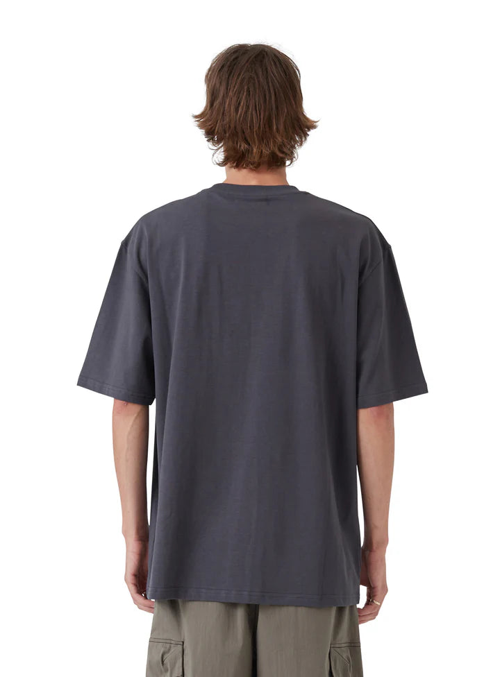 Barney Cools College Tee - Washed Black