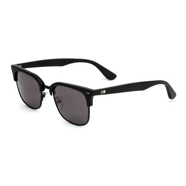 Otis 100 Club Sunglasses - Eco Matte Black/Matte Black/Grey