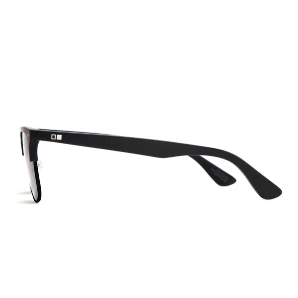 Otis 100 Club Sunglasses - Eco Matte Black/Matte Black/Grey