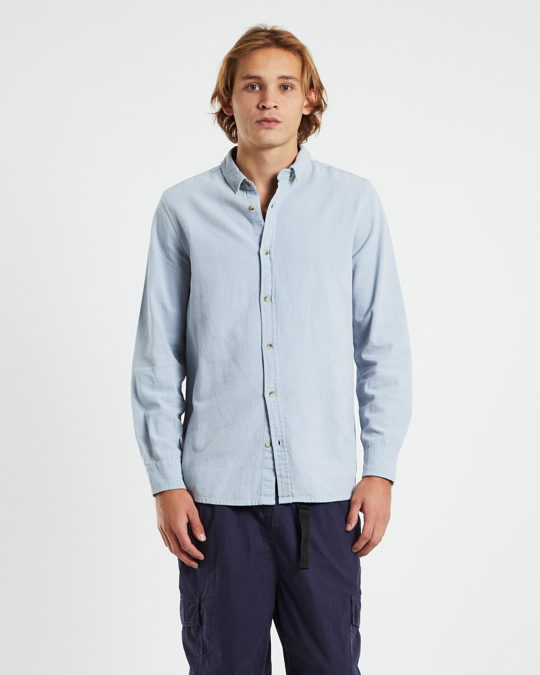 Men At Work Oxford Shirt - Sky Blue