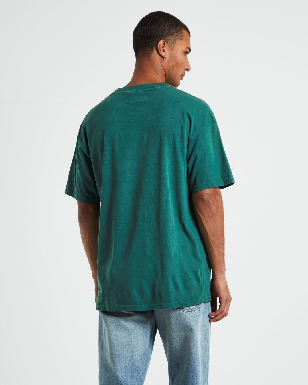 Rollas Heavy Logo Tee- Trade Green