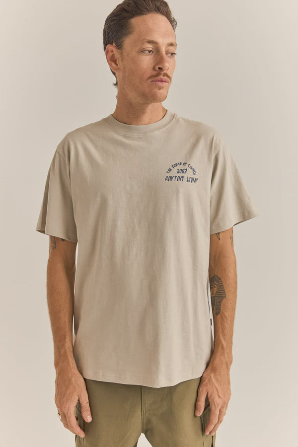 Rhythm Down Under Slub Short Sleeve T-Shirt - Stone