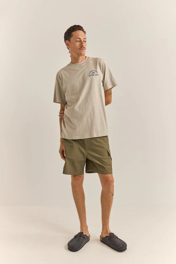 Rhythm Down Under Slub Short Sleeve T-Shirt - Stone