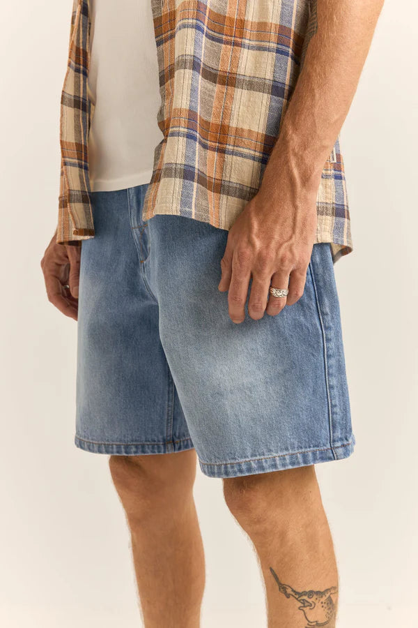 Rhythm Essential Denim Short - Worn Indigo