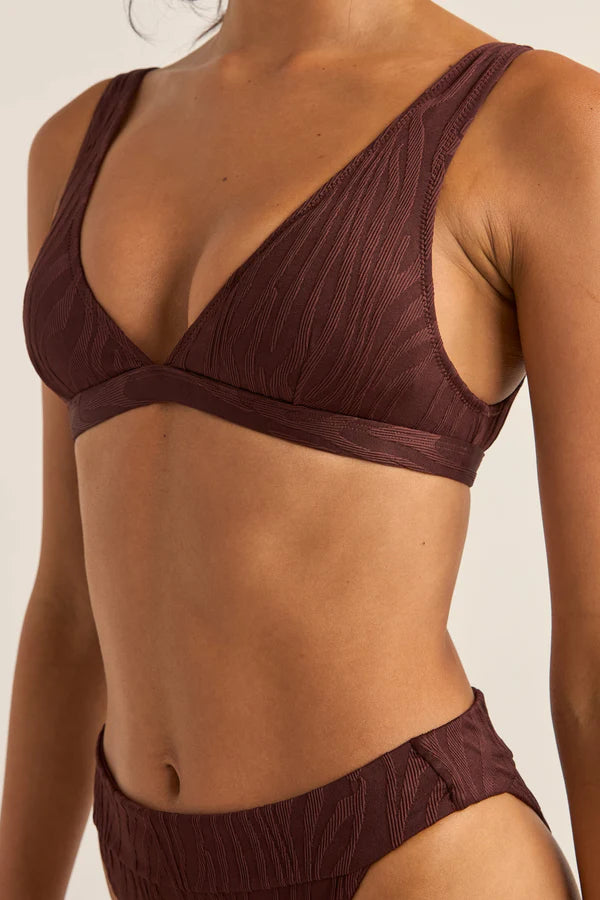 Rhythm Amazon Tall Tri Top - Chocolate