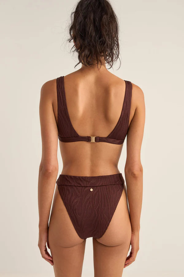 Rhythm Amazon Tall Tri Top - Chocolate