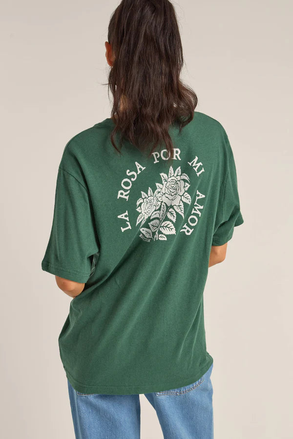 Rhythm La Rosa Oversized T-Shirt - Green