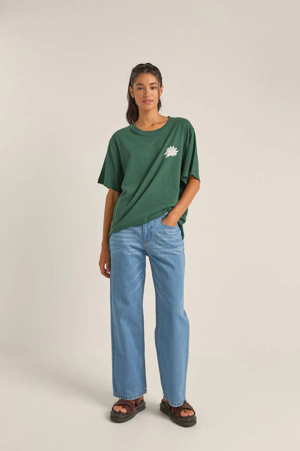 Rhythm La Rosa Oversized T-Shirt - Green