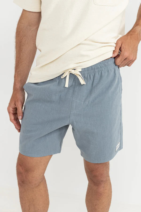 Rhythm Textured Linen Jam Short-Slate