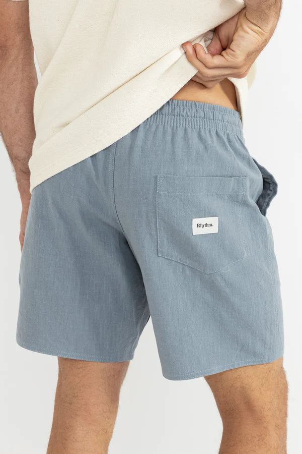 Rhythm Textured Linen Jam Short-Slate
