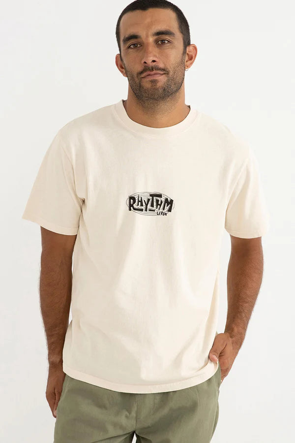 Rhythm Loop Vintage SS Tee-Ecru