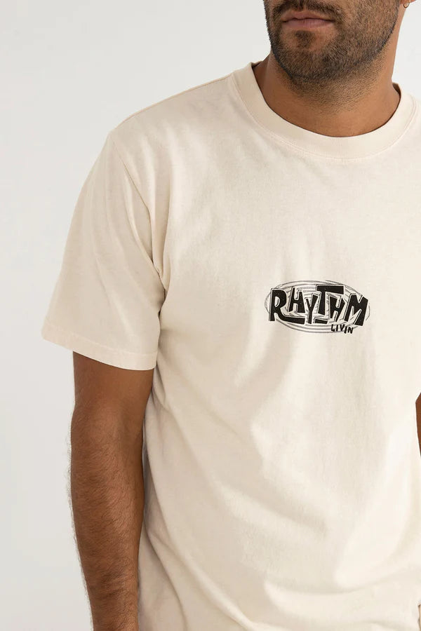 Rhythm Loop Vintage SS Tee-Ecru