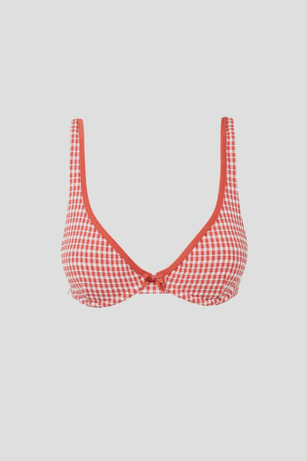 Rhythm Lola Check Underwire Top-Fire