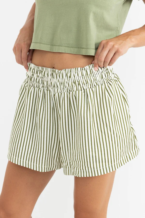 Rhythm Cove Stripe Short-Aloe