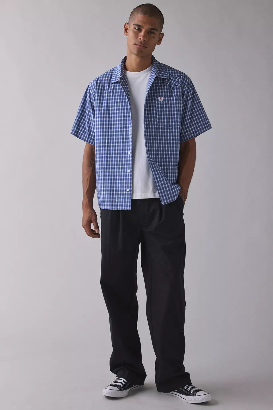 Worship Supplies Dreamers Short Sleeve Shirt- Blue