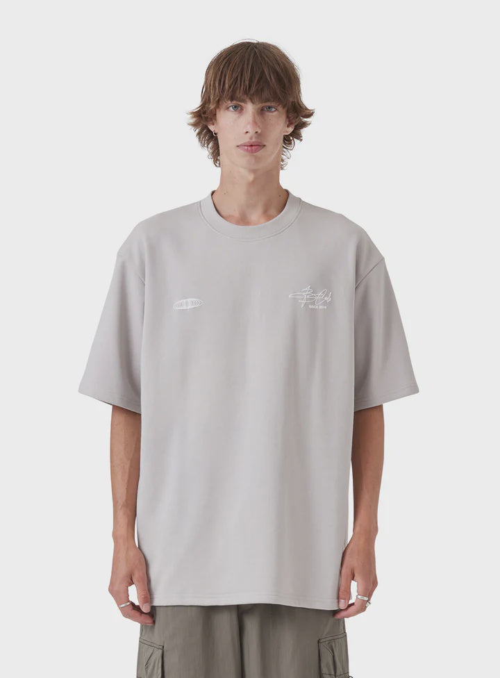 Barney Cools Euphoria Tee - Cement Fleece