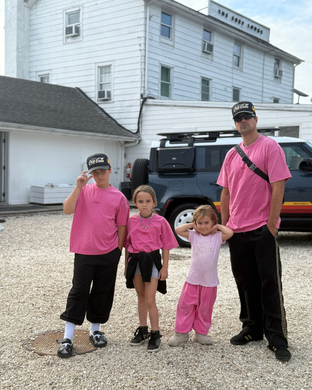 SŚAINT Kids Dark Pink Acid Tee