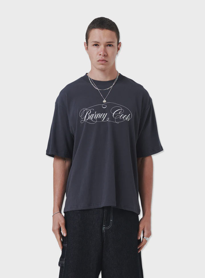 Barney Cools Script Tee - Aged Black