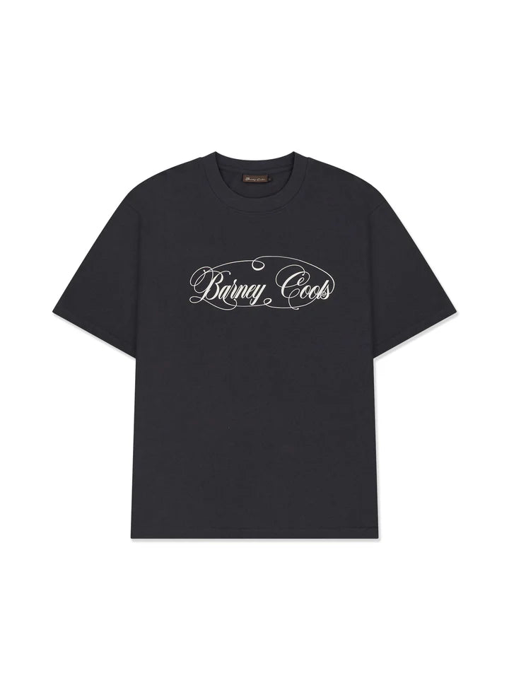 Barney Cools Script Tee - Aged Black