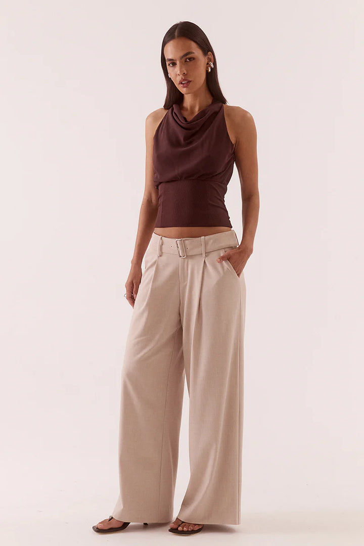 Sovere Ada Halter Top - Chocolate