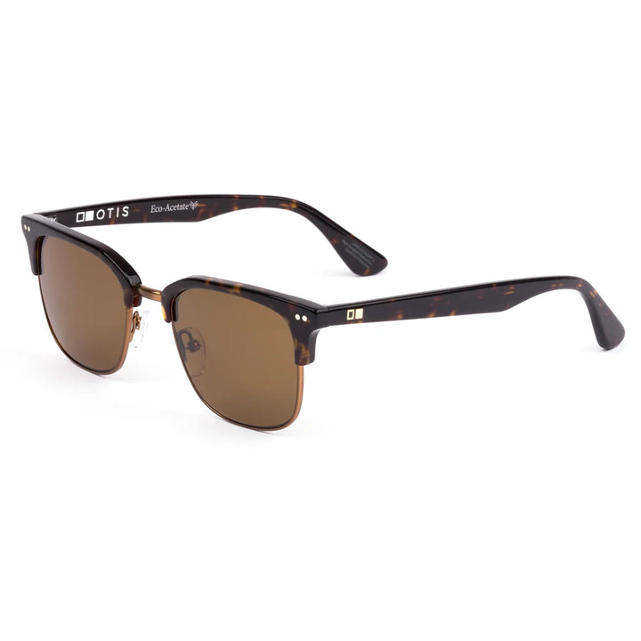Otis 100 Club Sunglasses - Eco Dark Tort/Brushed Copper/Brown Polarised