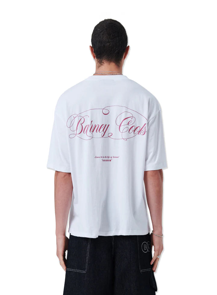 Barney Cools Script Tee - White