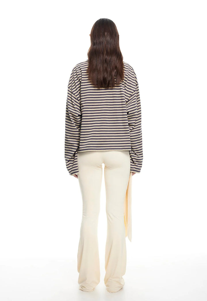 Lioness Bloom Long Sleeve - Beige Stripe