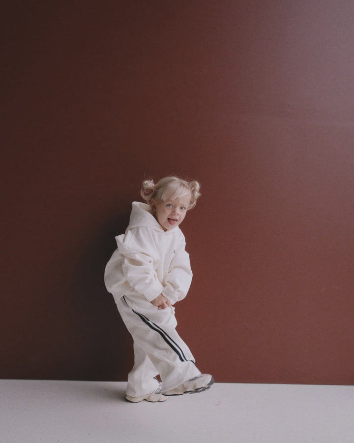SSAINT Kids Logo Hoodie - Butter/Navy
