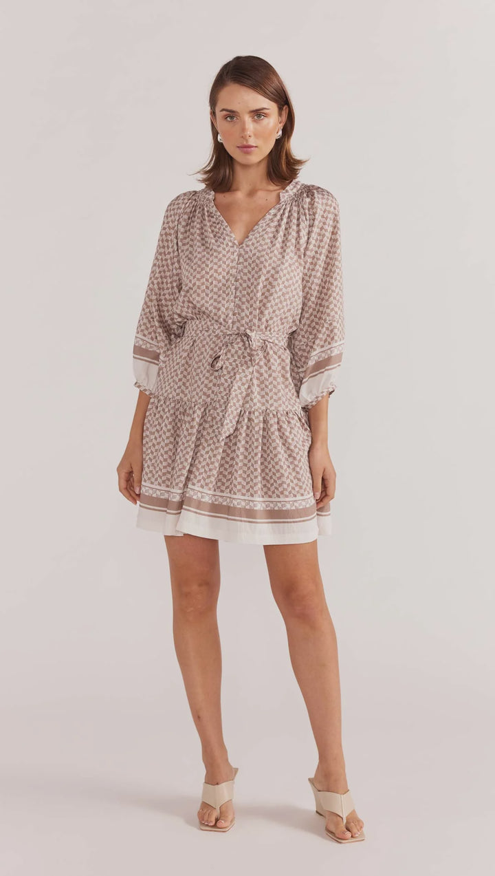 Staple The Label Soleil Smock Dress - Beige