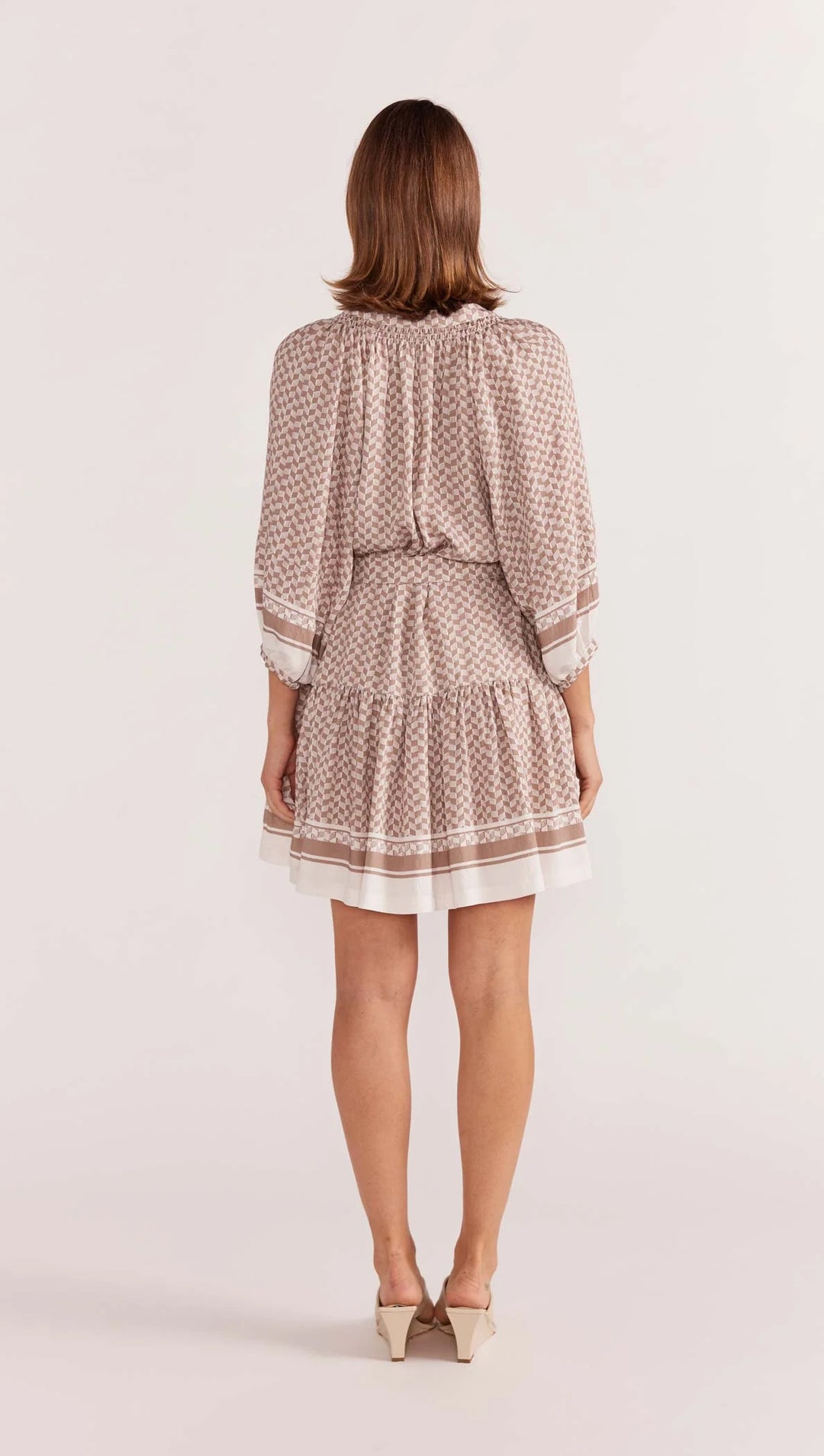 Staple The Label Soleil Smock Dress - Beige