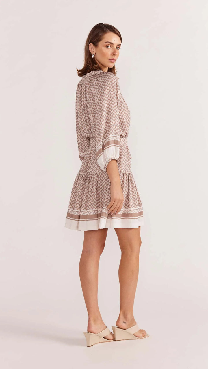 Staple The Label Soleil Smock Dress - Beige