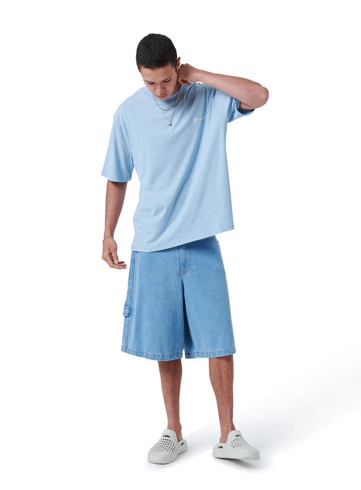 Barney Cools Logo Tee - Sky