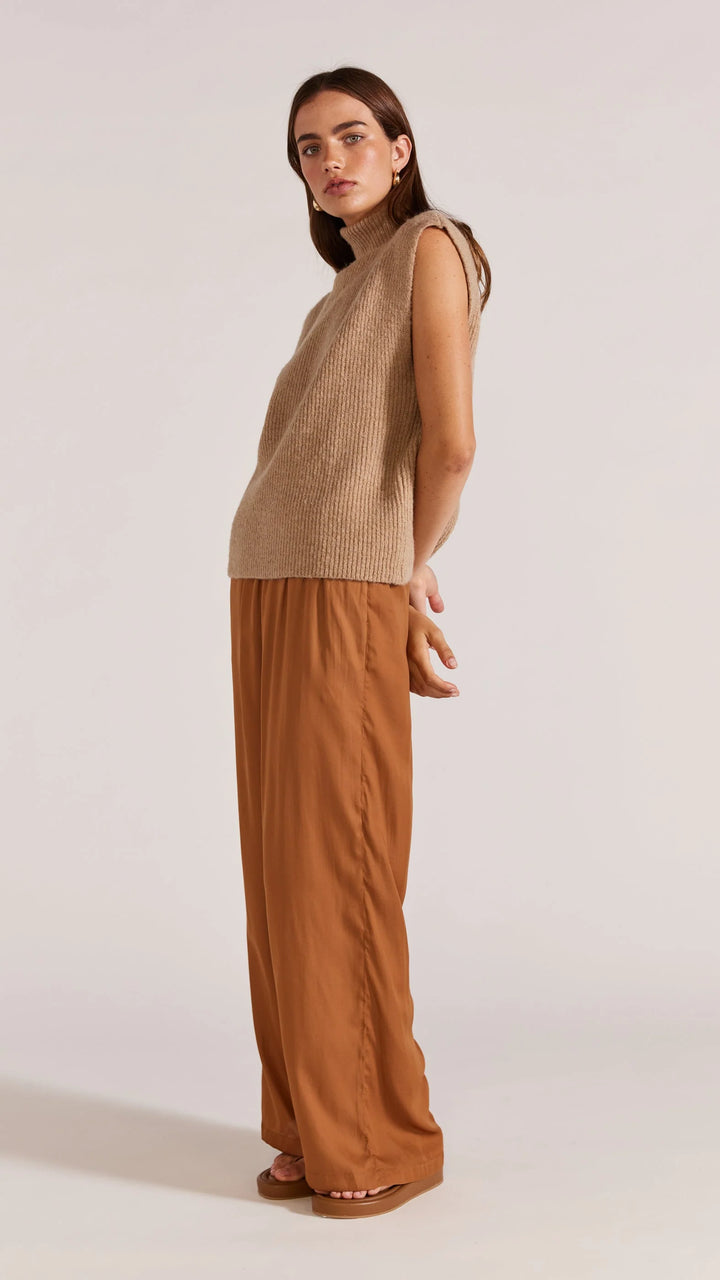Staple The Label Kairi Knit Top - Latte