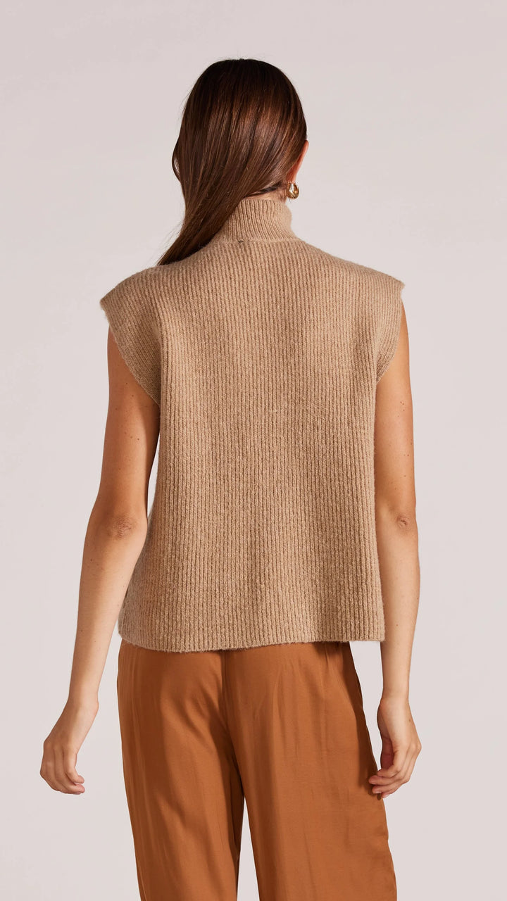 Staple The Label Kairi Knit Top - Latte