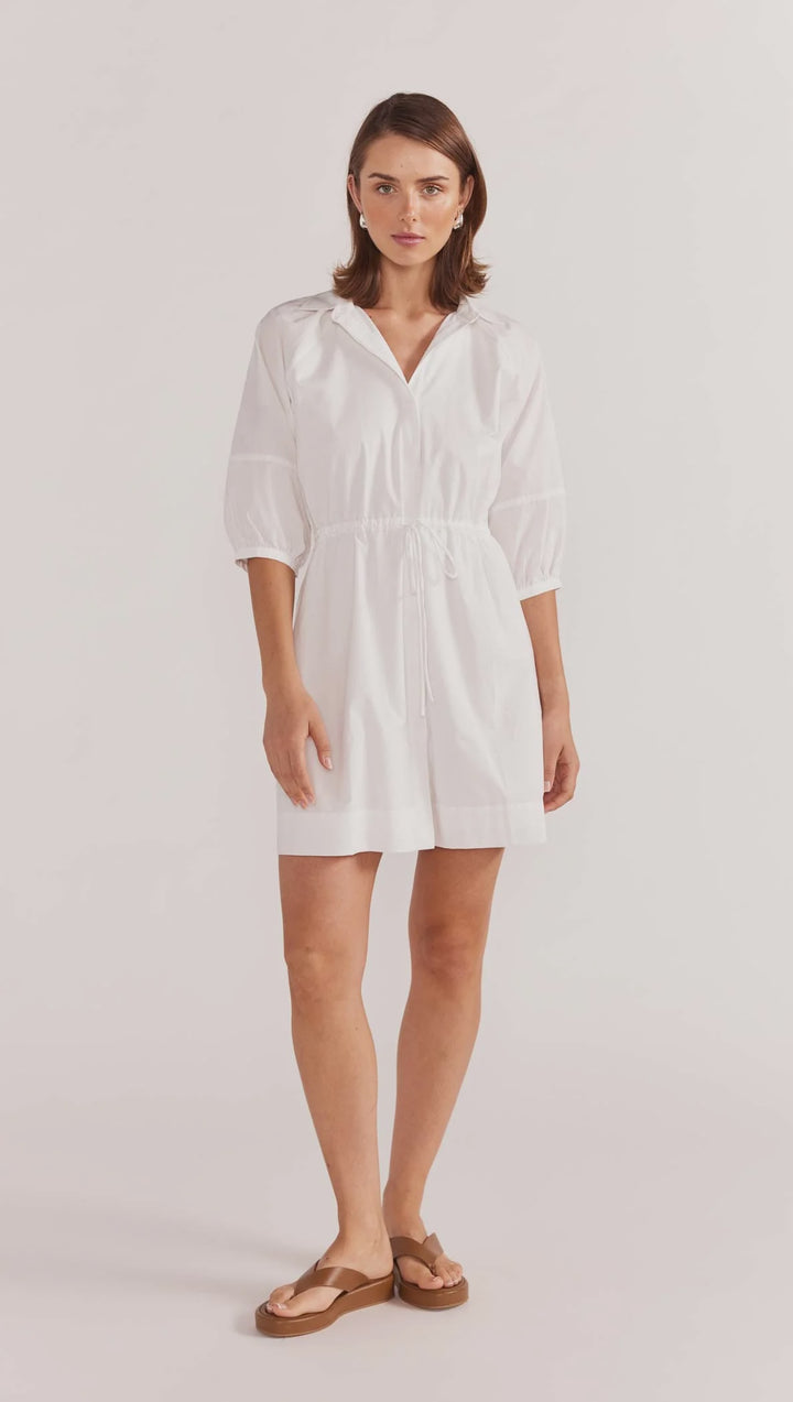 Staple The Label Maya Mini Shirtdress - White