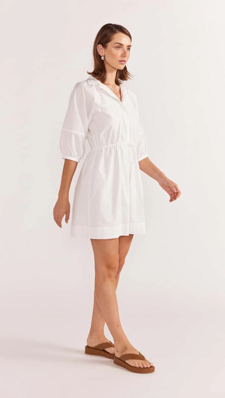 Staple The Label Maya Mini Shirtdress - White