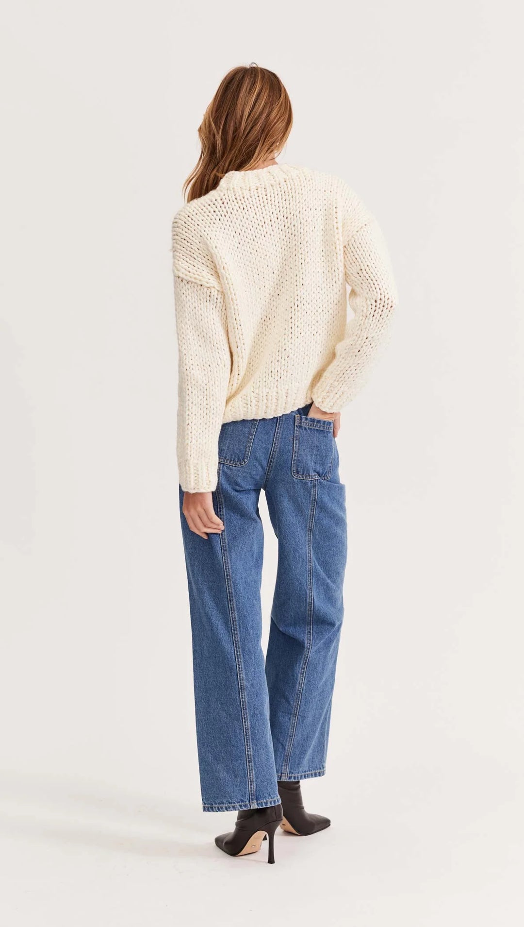 Staple The Label Elva Chunky Jumper - Cream