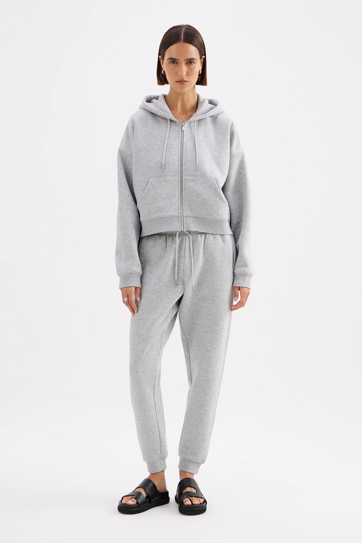 Nude Lucy Carter Zip Up Hoodie - Grey Marle