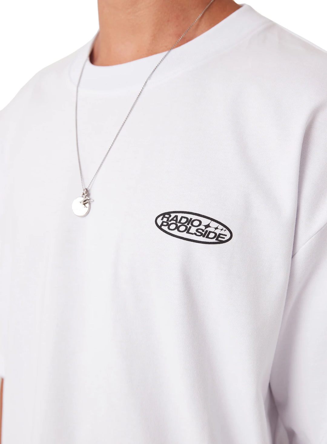 Barney Cools Radio Crop Tee-White