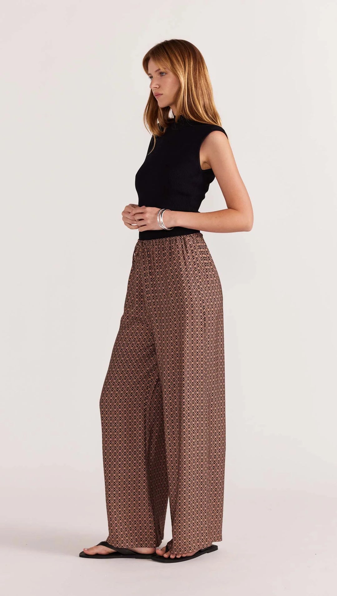 Staple The Label Memoir Drawstring Pants- Geometric