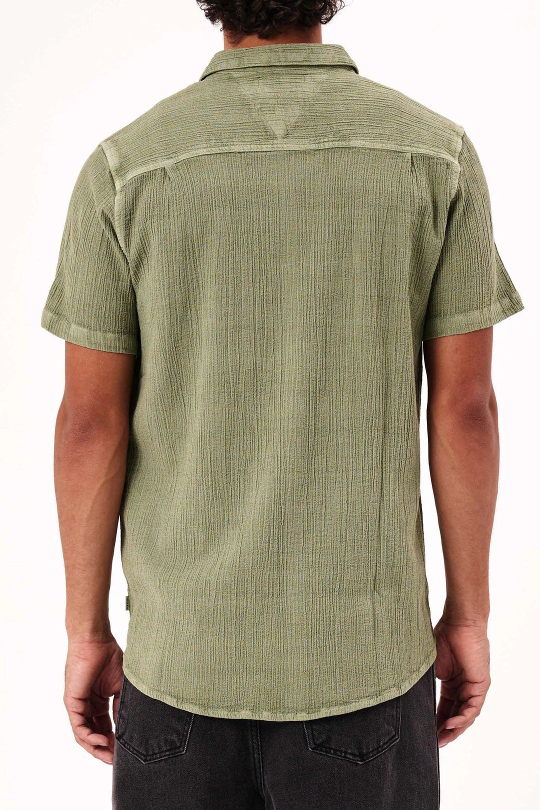 Rolla's Bon Crepe Short Sleeve Shirt - Pistachio