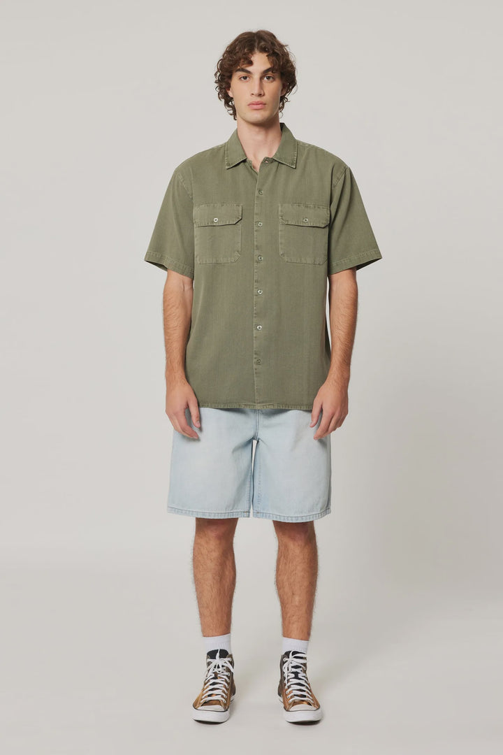 Rolla's Ezy Trade Shirt - Faded Army