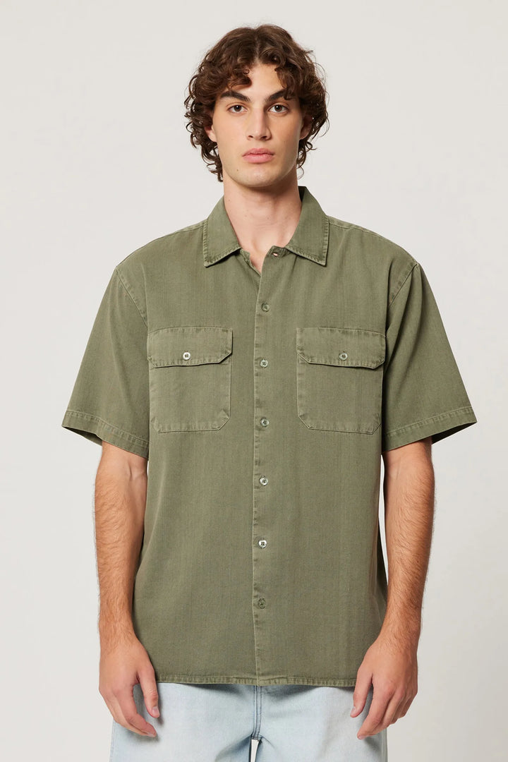 Rolla's Ezy Trade Shirt - Faded Army