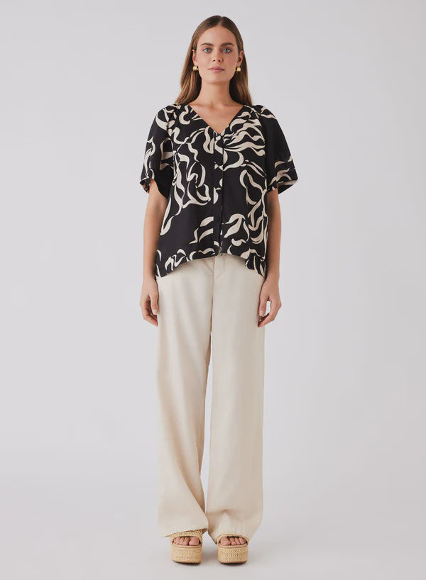 Esmaee Sandy Wave Blouse - Print